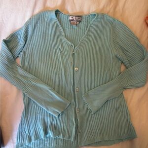 Y2K vintage blue henley